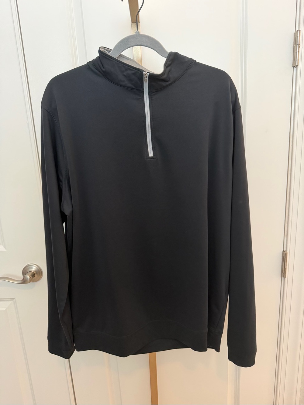 Peter Millar Black Quarter-Zip Performance Pullover